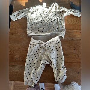 H&M baby tracksuit pants and sweater set 3-6 months kids